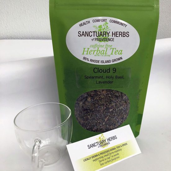 Cloud 9: spearmint, tulsi (holy basil), lavender
